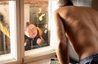 Andrey Filippack (The Hero) and a volunteer
